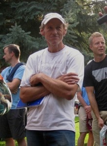 Race director Leland Barker