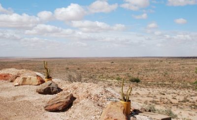 View across the Outback from Richard Allen's dug-out in White Cliffs in the northwest corner of New South Wales