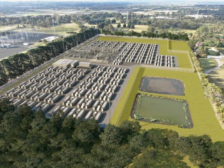 Utility-scale lithium-ion battery energy storage system (BESS) facility in Australia