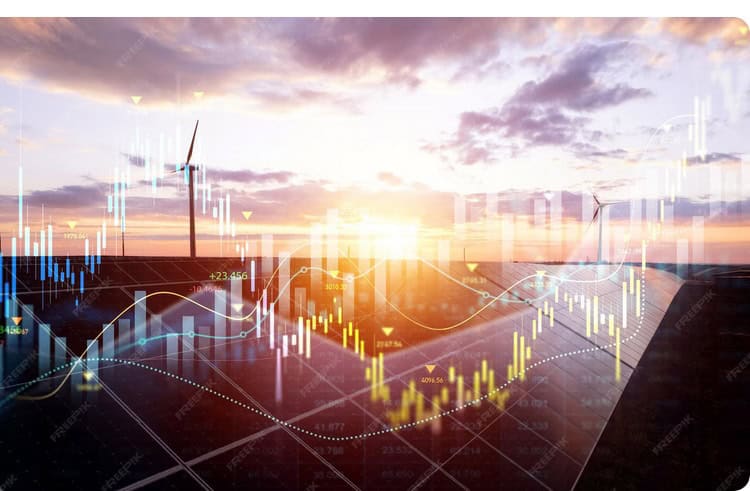 A landscape with windmills - Australian Electricity Prices Fall as Renewable Energy Increases Supply